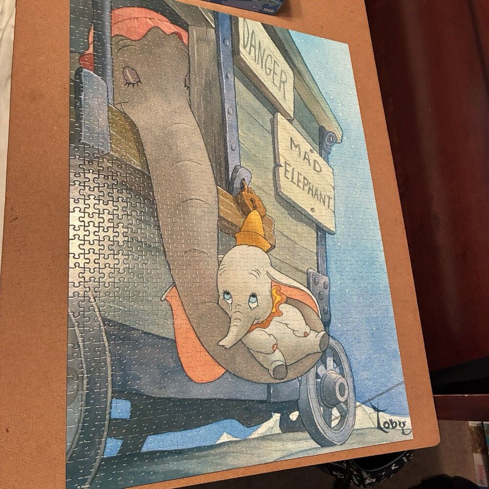 DUMBO Classic Disney Movie BABY MINE Artist Series Toby Bluth Jigsaw Puzzle RARE - Picture 3 of 8